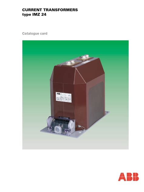 abb current transformer catalogue pdf.